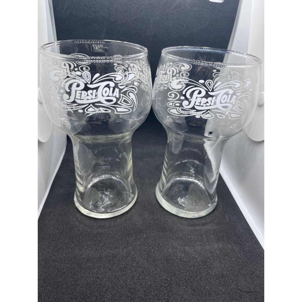 Vintage Pepsi Cola Drinking Glasses- Set of 6